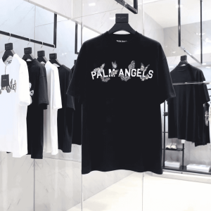 PALM ANGELS BUTTERFLY COLLEGE TEE - PA16
