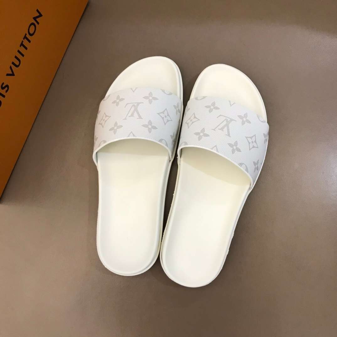 LOUIS VUITTON WHITE MONOGRAM SLIDES - LVS43 - REPGOD.ORG/IS - Trusted  Replica Products - ReplicaGods - REPGODS.ORG