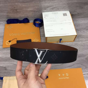 Replica Louis Vuitton LV Initials 40MM Reversible Belt Damier Graphite  MP314V for Sale