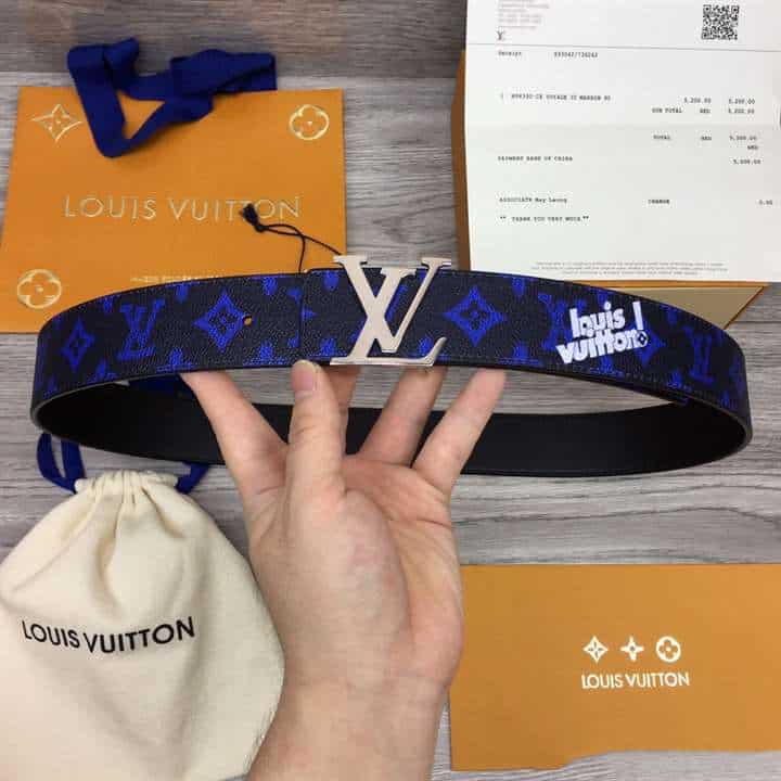 Louis Vuitton cinturón reversible LV Initials 40 MM Negro Marrón