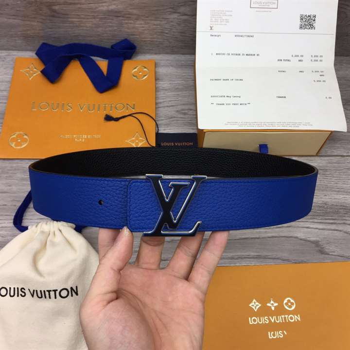 LOUIS VUITTON OPTIC 40MM REVERSIBLE BELT BLUE/BLACK - B78 - REPGOD.ORG/IS -  Trusted Replica Products - ReplicaGods - REPGODS.ORG
