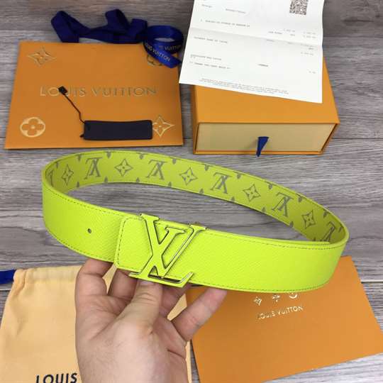 Louis Vuitton LV Initials 40MM Reversible Belt Neon Yellow for Men