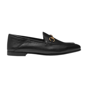 GUCCI BRIXTON HORSEBIT-DETAILED LEATHER COLLAPSIBLE-HEEL LOAFERS - LDG013