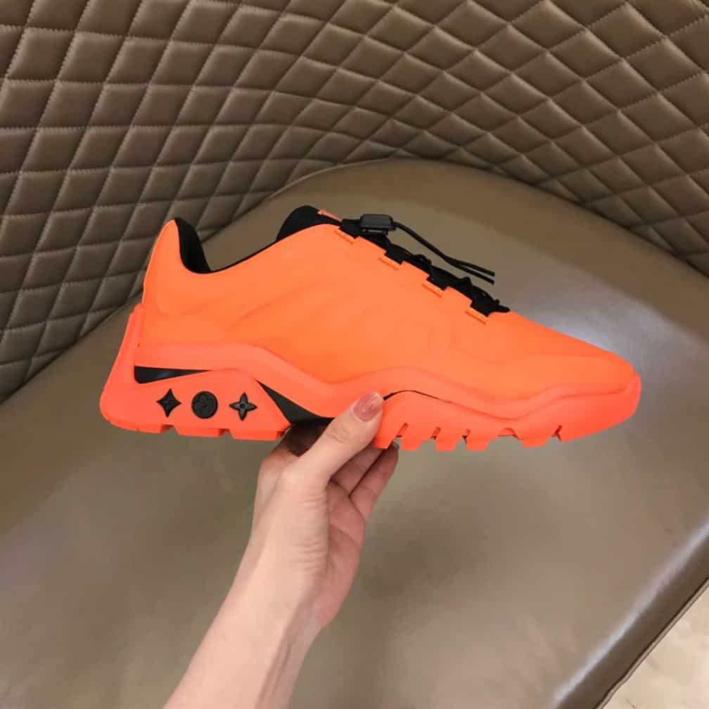 Louis Vuitton orange Millennium Sneakers