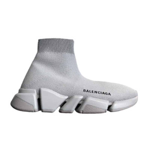 BALENCIAGA SPEED 2.0 SNEAKER IN GREY RECYCLED KNIT - BB142