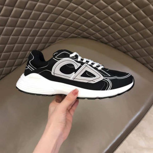 DIOR B30 SNEAKERS BLACK MESH AND TECHNICAL FABRIC - CD88