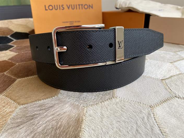 LOUIS VUITTON PONT NEUF 35mm BLK LEATHER UNISEX BELT – BLuxe Boutique