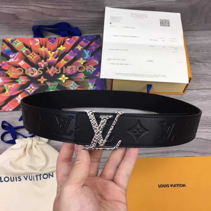 Louis Vuitton LV Diamond Reversible Belt Damier Graphite, LV Women