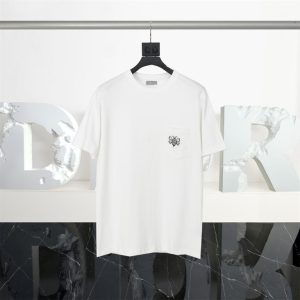 DIOR T-SHIRT WITH BEE EMBROIDERY - DO15