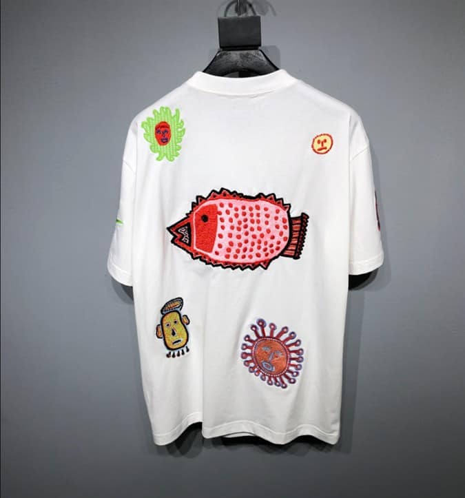 LV x YK Embroidered Faces T-Shirt - Ready-to-Wear 1AB6OX