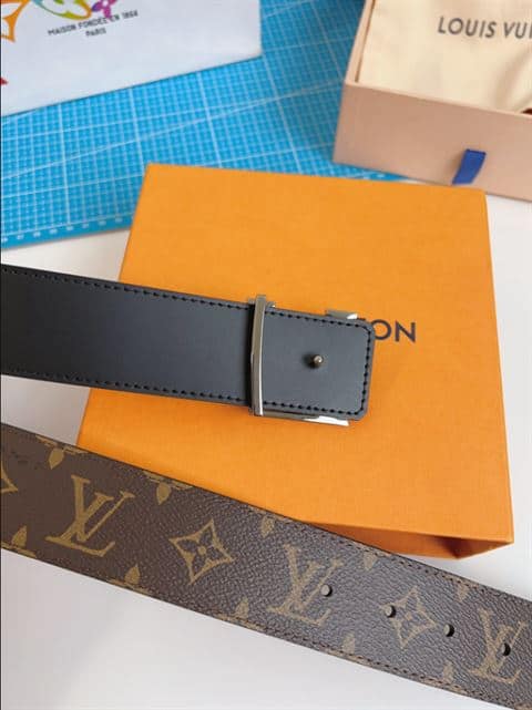 Louis Vuitton 40mm Monogram Canvas/Macassar Leather LV Initiales