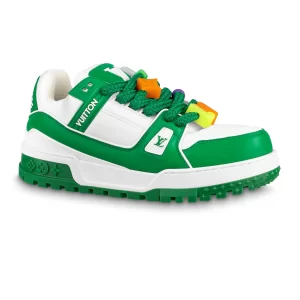 LOUIS VUITTON LV TRAINER MAXI SNEAKERS IN GREEN