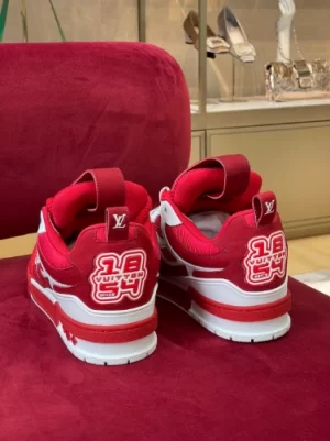 LOUIS VUITTON SKATE SNEAKERS IN RED