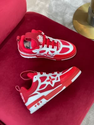 LOUIS VUITTON SKATE SNEAKERS IN RED